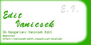 edit vanicsek business card